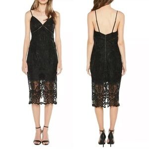✨NWT Bardot Black Lace Midi Dress